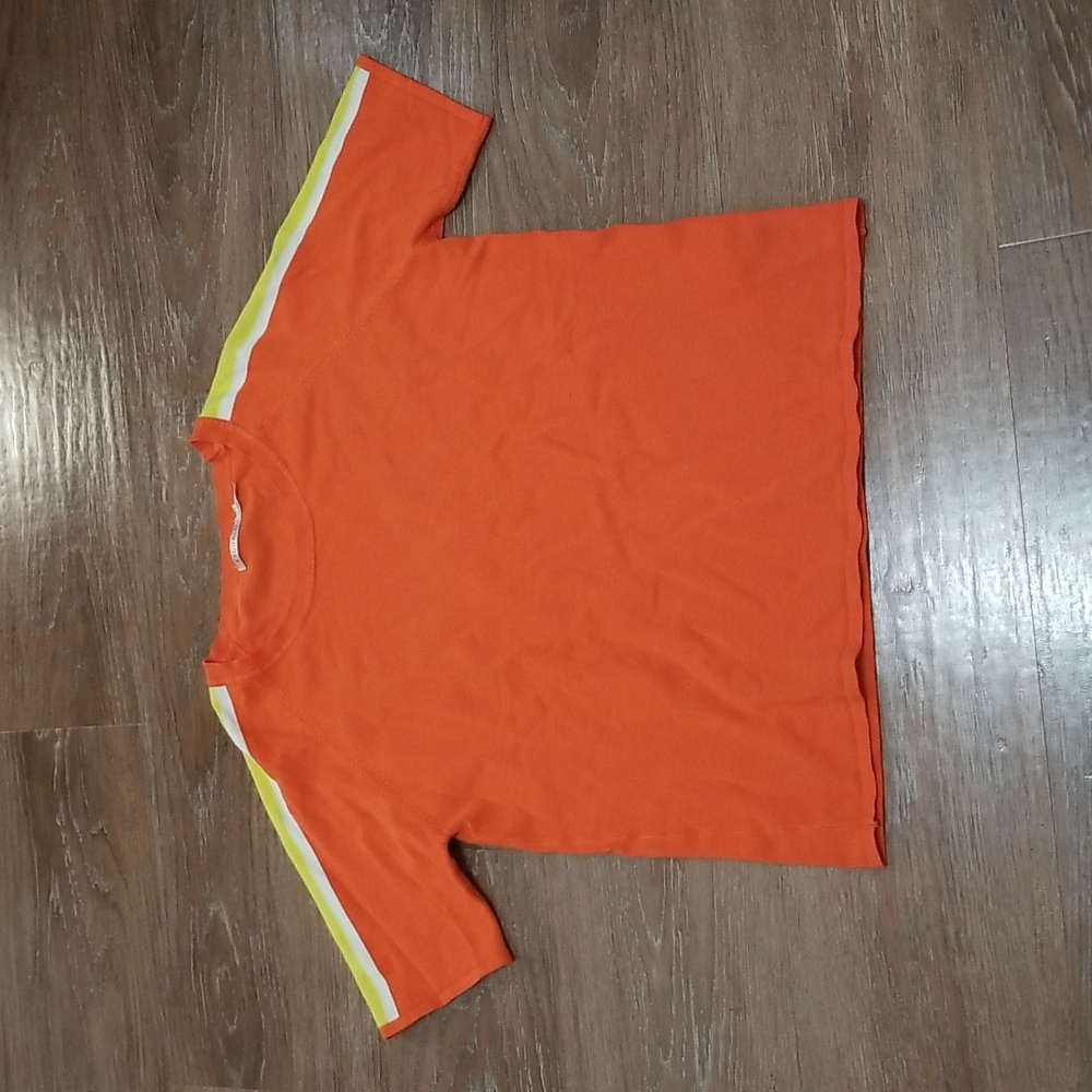 (L) Esqualo Color Block Knit Top Casual Retro Y2K Colorful Travel Loungewear